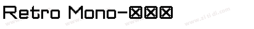 Retro Mono字体转换